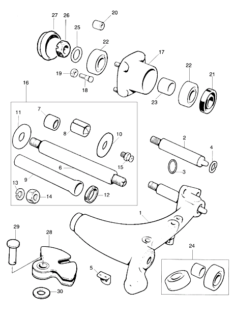 長期欠品中 Mini Spares　リア ハブ　ベアリング　　シール付　　（ＧＨＫ１１４１）