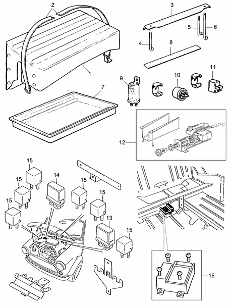 リレー　（97～  A/Cリレー） (YWB100720/YWB100801)