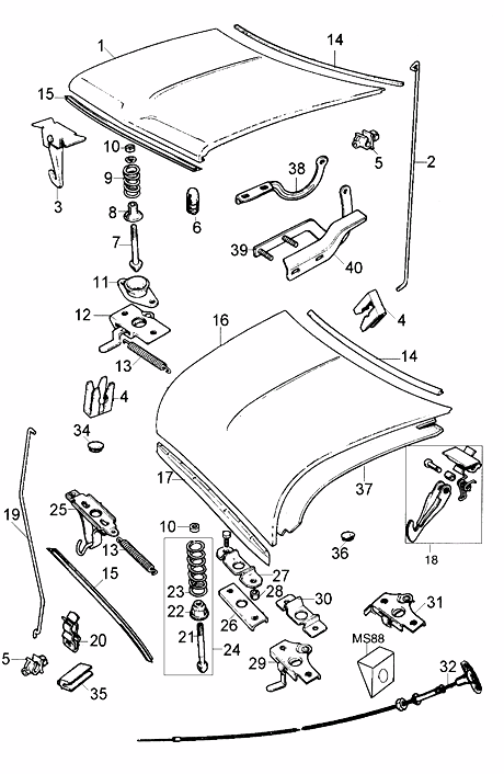 スプリング　（ピン用），　（１４Ｂ２８４６）